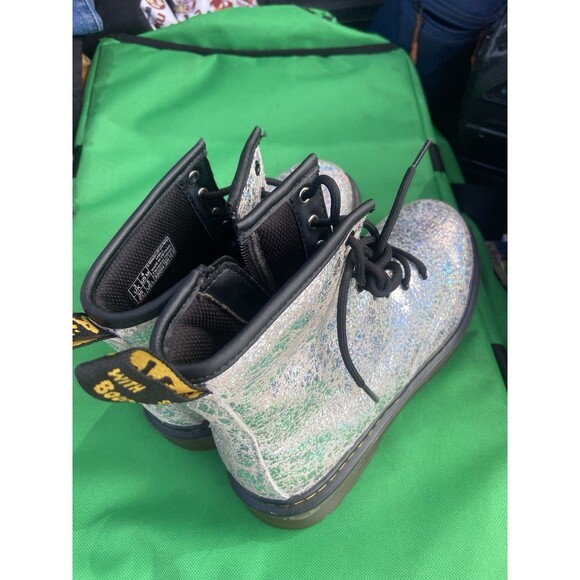 Dr. Martens Women's 1460 Pascal J Metallic Leather Boots Size 4 US New Authentic - Picture 2 of 15